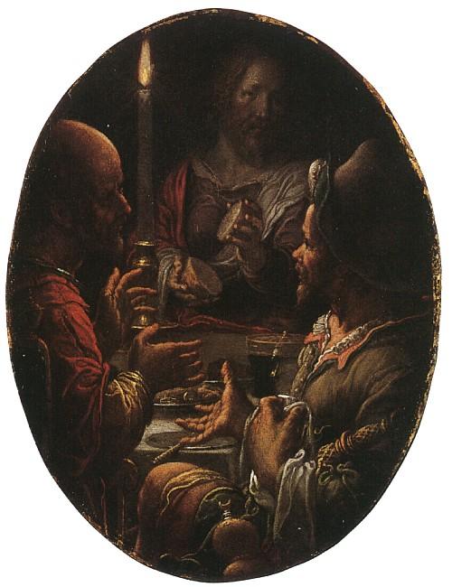 Joachim Wtewael Supper at Emmaus oil painting image